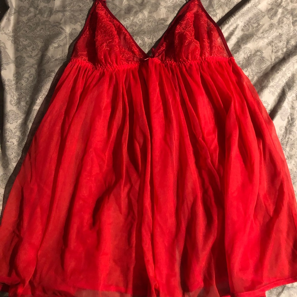 Sheer nightie with matching panty